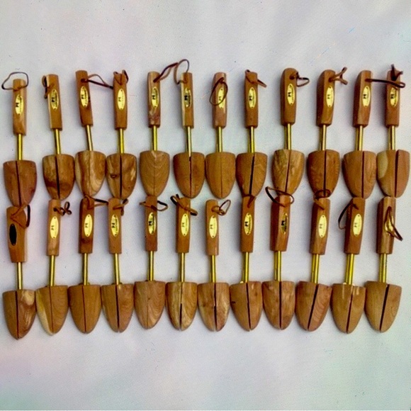 💯CEDAR ELEMENTS💯 12 PAIRS REAL WOOD SHOES HORNS ADJUSTABLE . - Picture 10 of 16